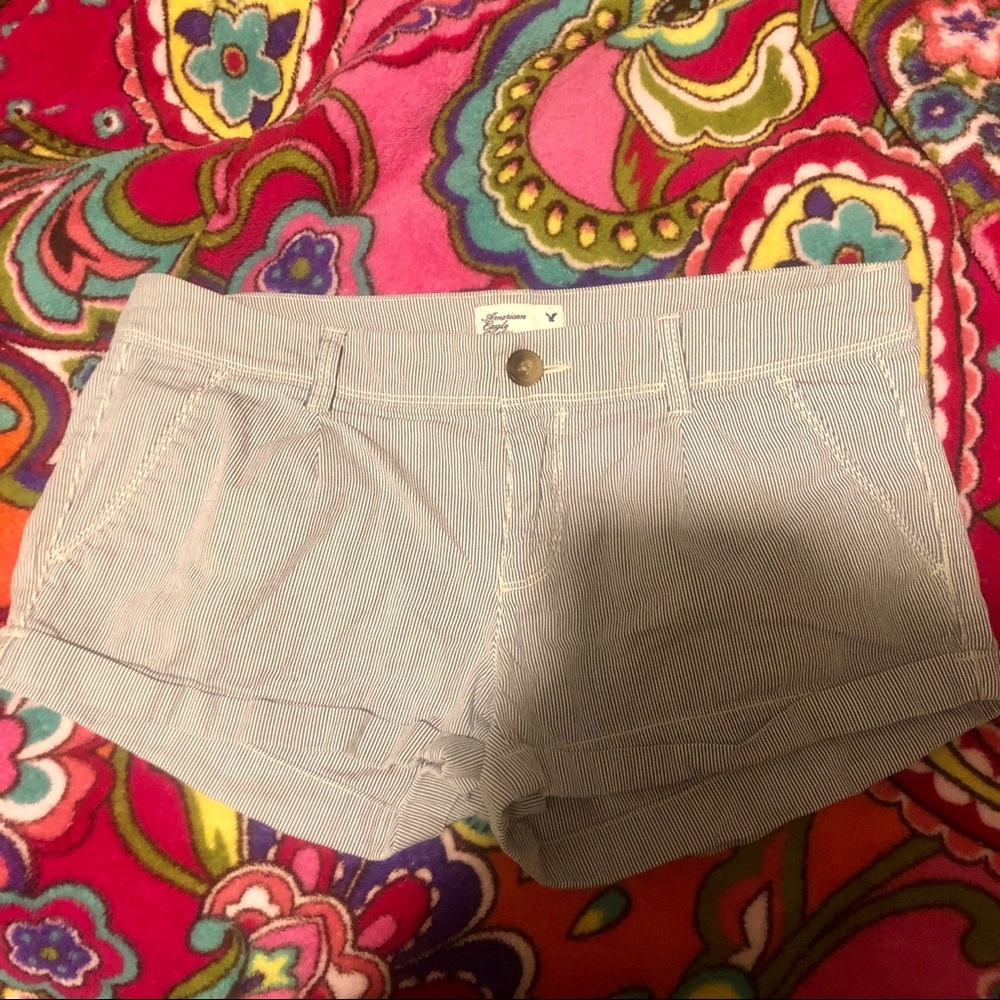American Eagle striped shorts size 4